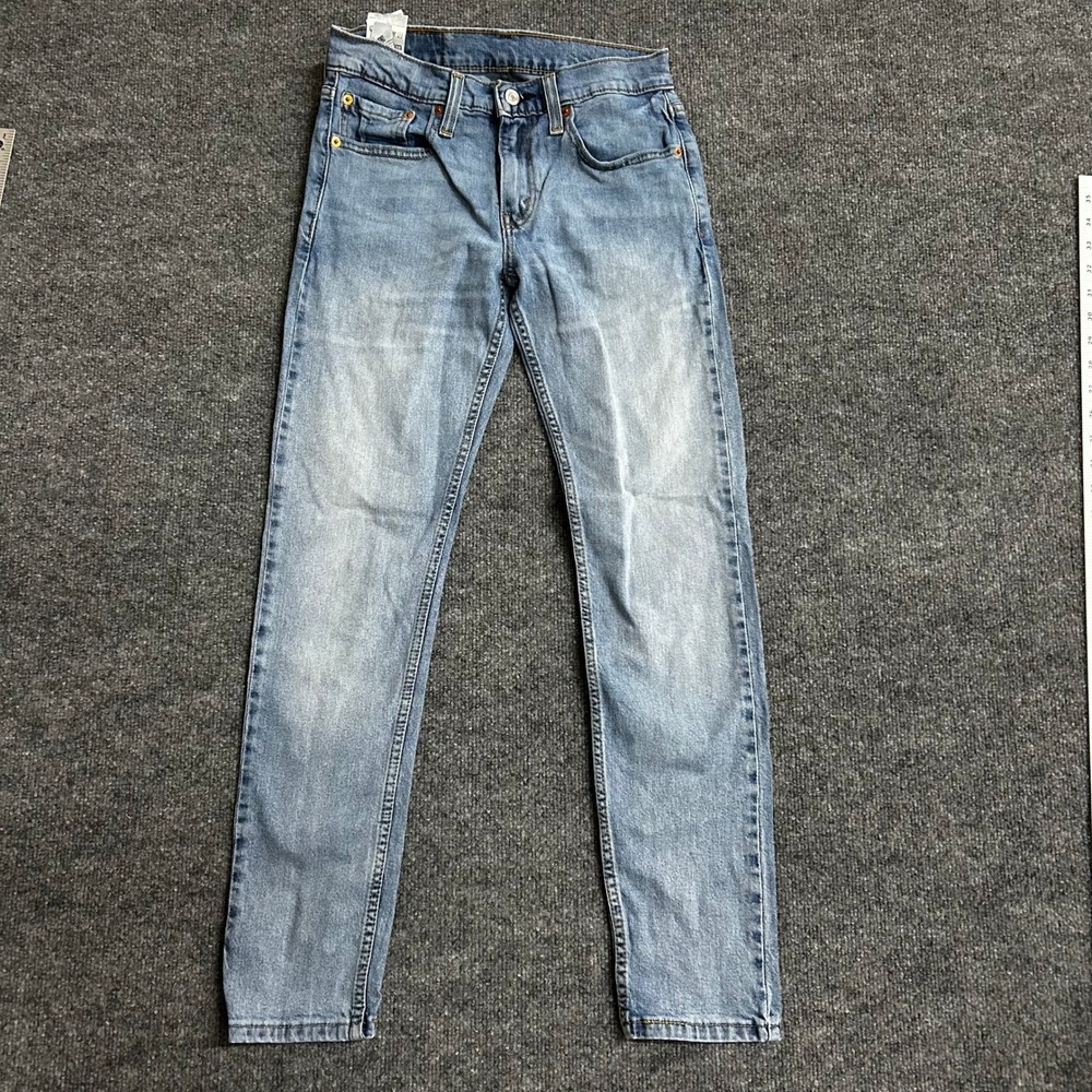 Levi's Jeans Mens Size 28x32 512 Slim Taper Light Wash Blue Denim Streetwear